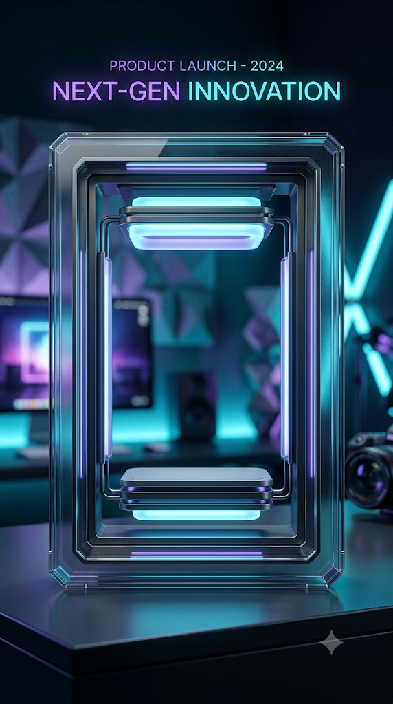 alterai.crm AI Marketing Studio example: Product launch creative preview thumbnail